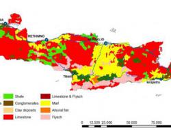 Geological map of Crete
