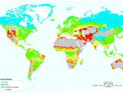 Global land desertification vulnerability