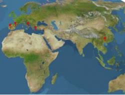 Location of cropland study sites