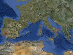 Location of forest & shrubland study sites