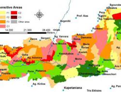 Map of environmentally sensitive areas