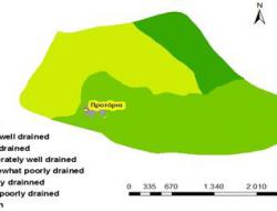 Soil drainage map