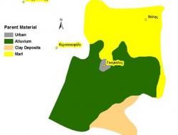 Surface geology map