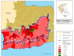 Arable land change 1961-2000