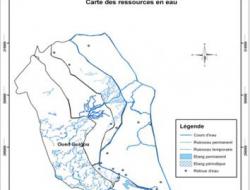 Water resources map