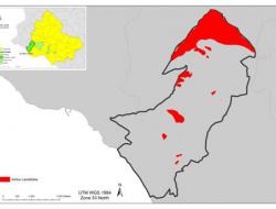 Map of active landslides