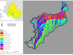 Map of slope aspect