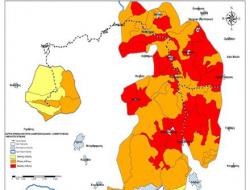 Desertification risk in burned area