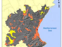 Map of soil depth