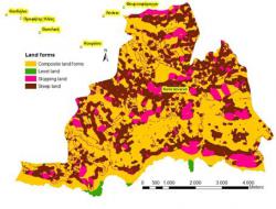 Land forms map