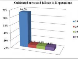 Change in cultivated and fallow area 1961-1991