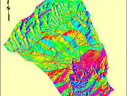Slope aspect map