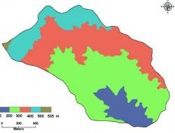 Map of altitude